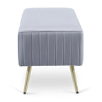 46 panche moderne imbottite per letto e ingresso con seduta in velluto imbottita