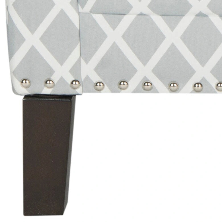 Poltrona da club in tessuto di poliestere rosa pesca/bianco - 28.5 x 31.9 x 38.2 - 29Lx32Px38A