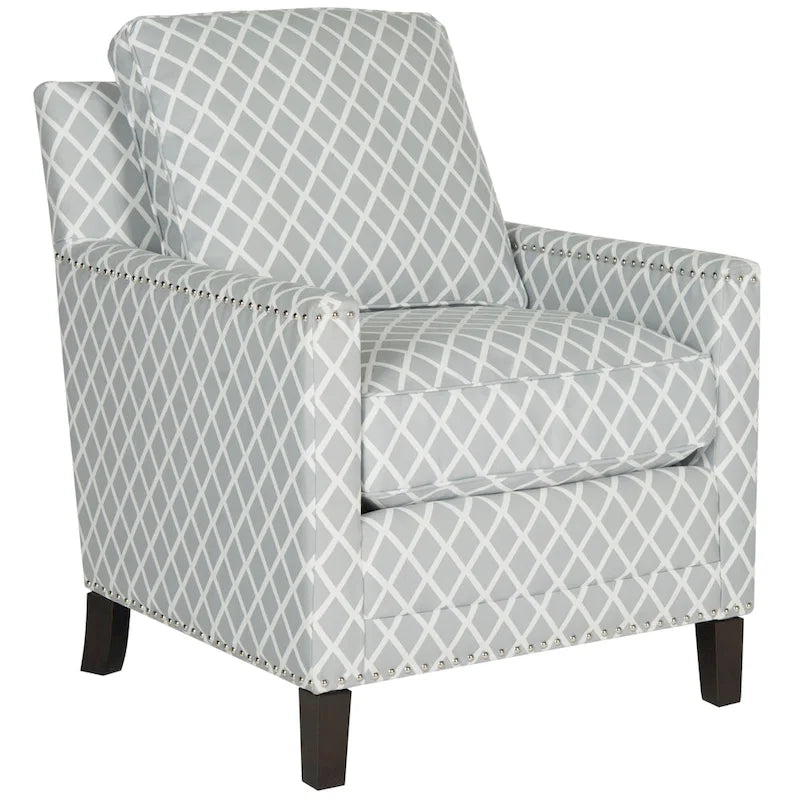 Poltrona da club in tessuto di poliestere rosa pesca/bianco - 28.5 x 31.9 x 38.2 - 29Lx32Px38A