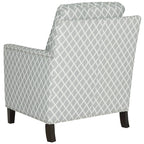 Poltrona da club in tessuto di poliestere rosa pesca/bianco - 28.5 x 31.9 x 38.2 - 29Lx32Px38A