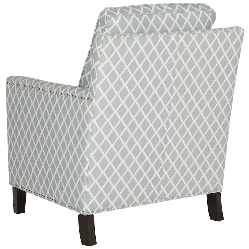 Poltrona da club in tessuto di poliestere rosa pesca/bianco - 28.5 x 31.9 x 38.2 - 29Lx32Px38A