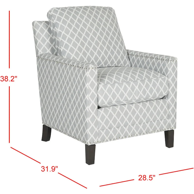 Poltrona da club in tessuto di poliestere rosa pesca/bianco - 28.5 x 31.9 x 38.2 - 29Lx32Px38A