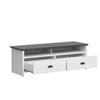 Mobile TV Hennepin Whitewash - 127 cm