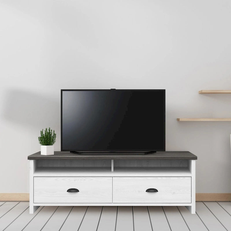 Mobile TV Hennepin Whitewash - 127 cm