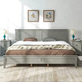 Letto matrimoniale king size moderno in legno massello, elegante e resistente