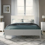 Letto matrimoniale king size moderno in legno massello, elegante e resistente