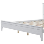 Letto matrimoniale king size moderno in legno massello, elegante e resistente