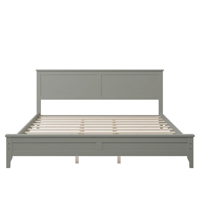 Letto matrimoniale king size moderno in legno massello, elegante e resistente