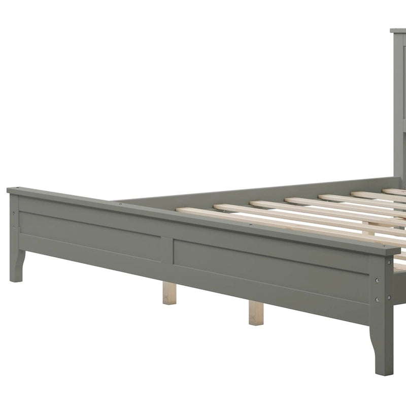 Letto matrimoniale king size moderno in legno massello, elegante e resistente