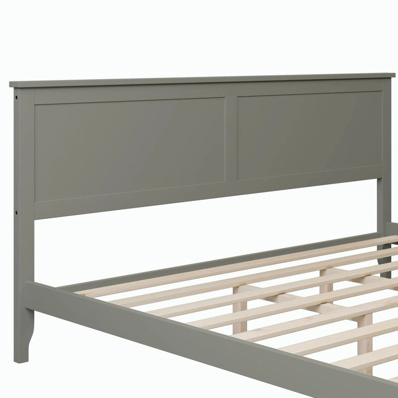 Letto matrimoniale king size moderno in legno massello, elegante e resistente