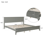 Letto matrimoniale king size moderno in legno massello, elegante e resistente