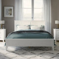 Letto matrimoniale moderno in legno con piattaforma per camera da letto