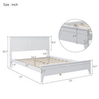 Letto matrimoniale moderno in legno con piattaforma per camera da letto