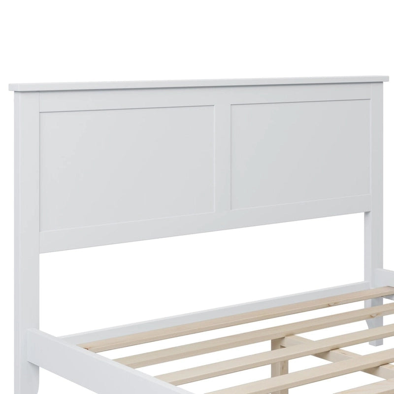 Letto matrimoniale moderno in legno con piattaforma per camera da letto