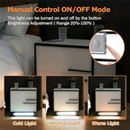 Comodino a LED con 2 cassetti laccati lucidi