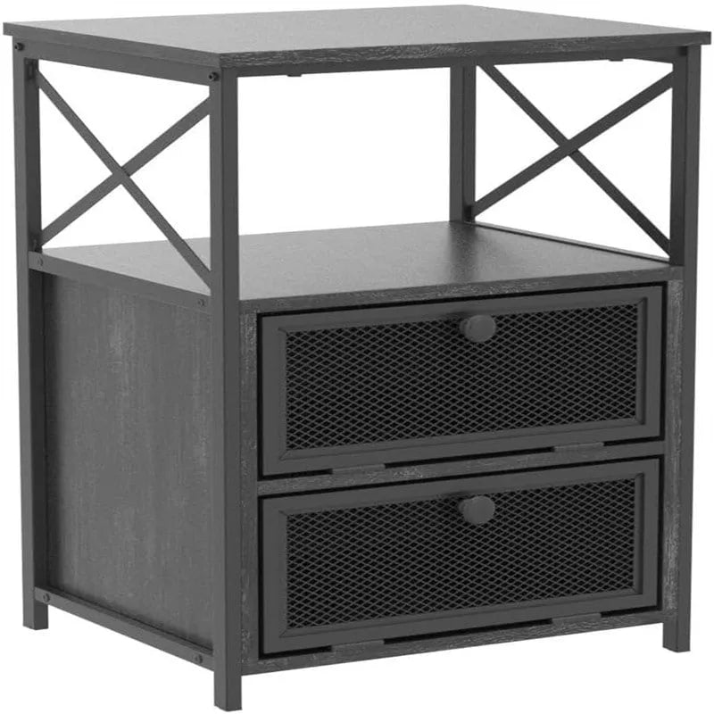 Comodino moderno con spazio contenitore