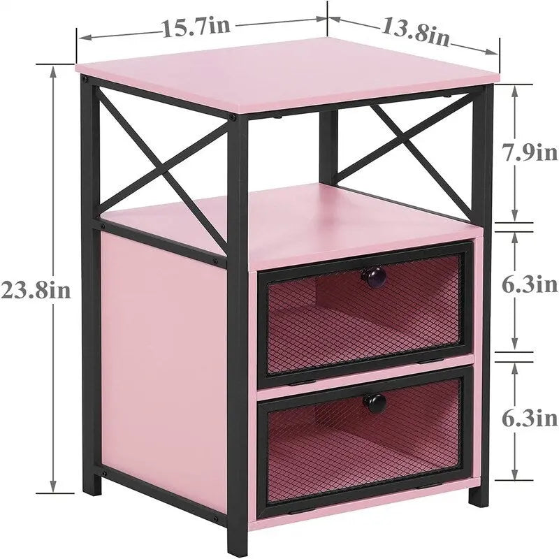Comodino moderno con spazio contenitore