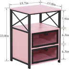 Comodino moderno con spazio contenitore