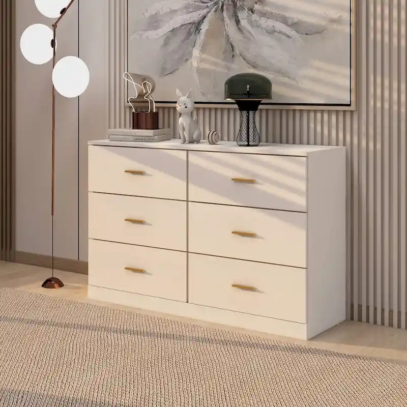 Comò moderno a 6 cassetti per camera da letto - Ampio cassettone, robusto e sicuro