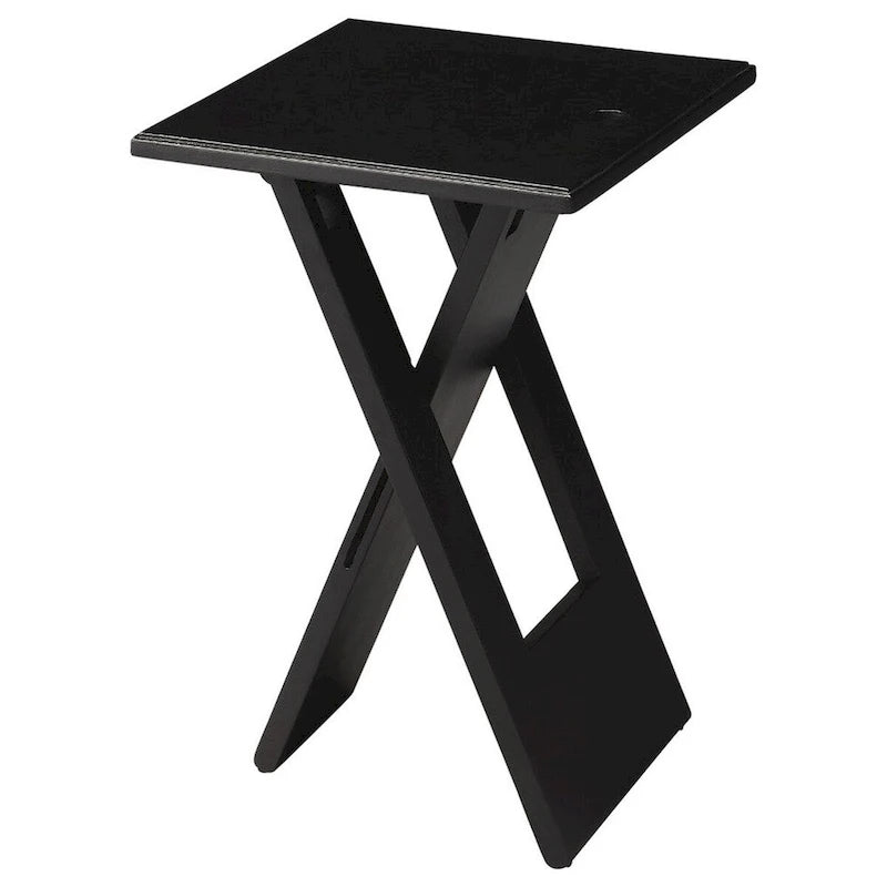 Tavolino pieghevole Hammond nero fatto a mano (India)