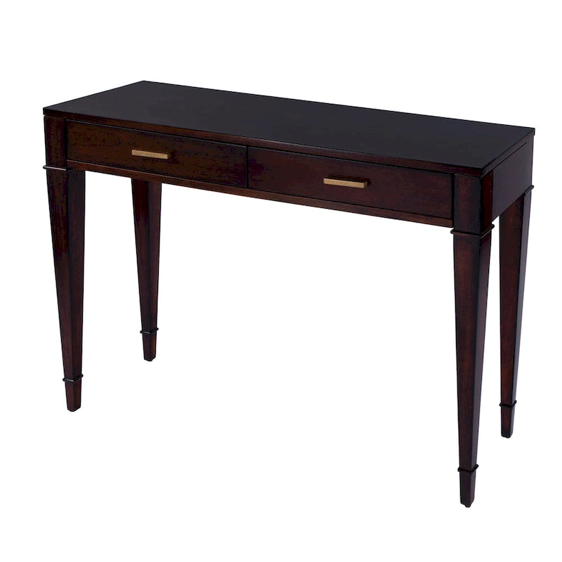 Consolle in radica con 2 cassetti, 117 cm