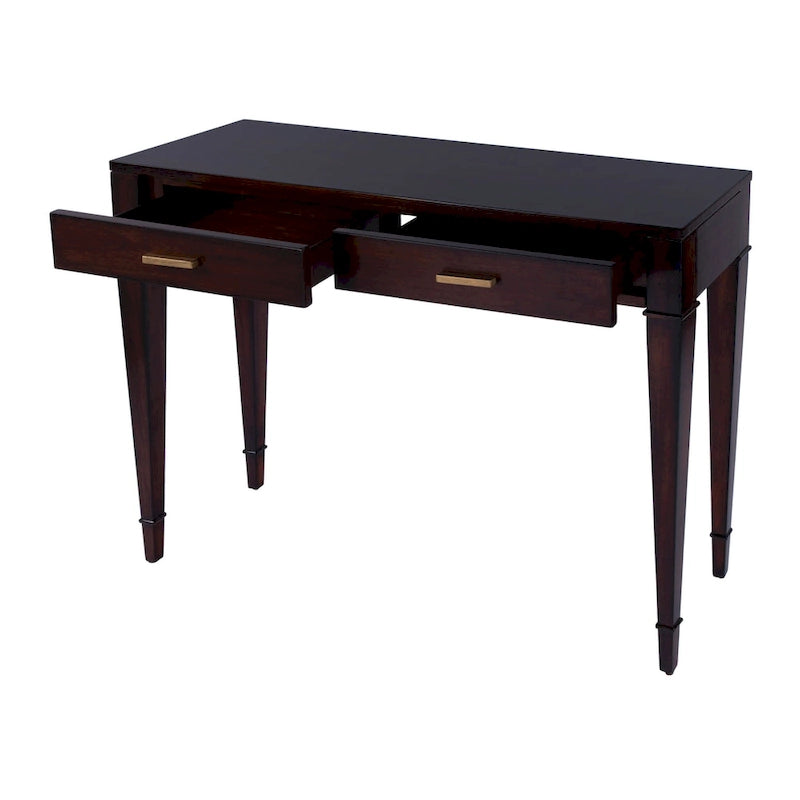 Consolle in radica con 2 cassetti, 117 cm