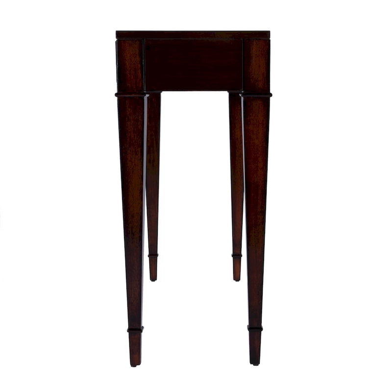 Consolle in radica con 2 cassetti, 117 cm