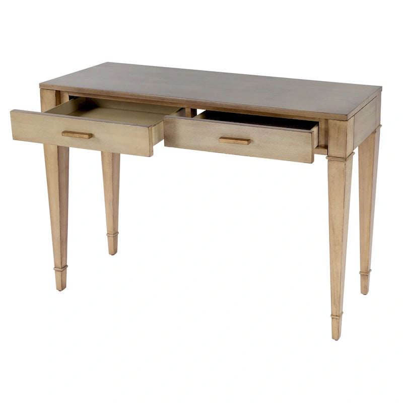 Consolle in radica con 2 cassetti, 117 cm
