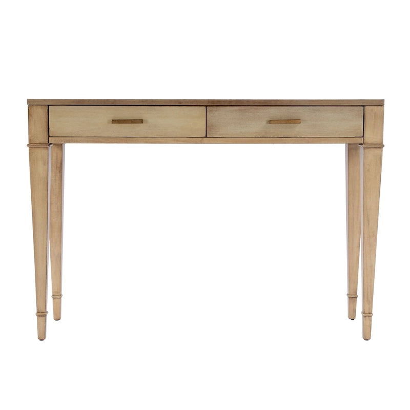 Consolle in radica con 2 cassetti, 117 cm