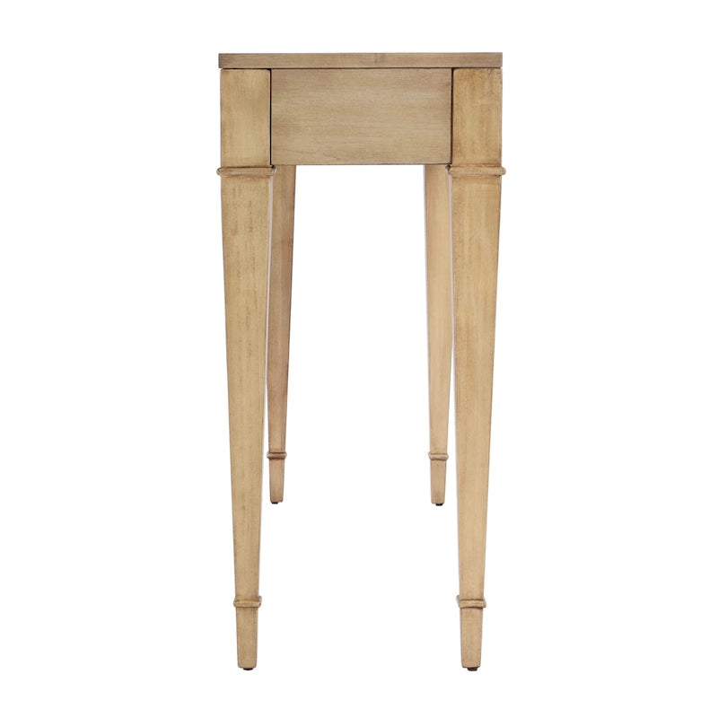 Consolle in radica con 2 cassetti, 117 cm