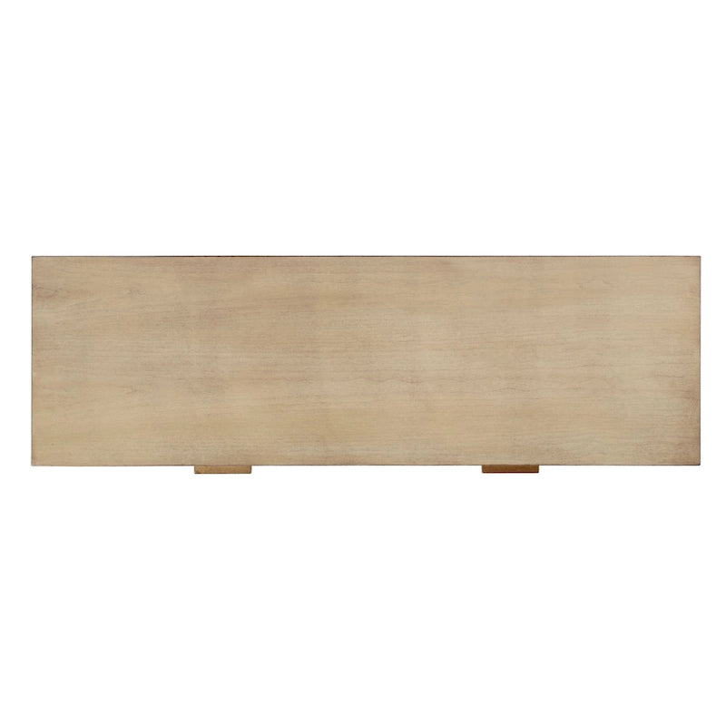 Consolle in radica con 2 cassetti, 117 cm