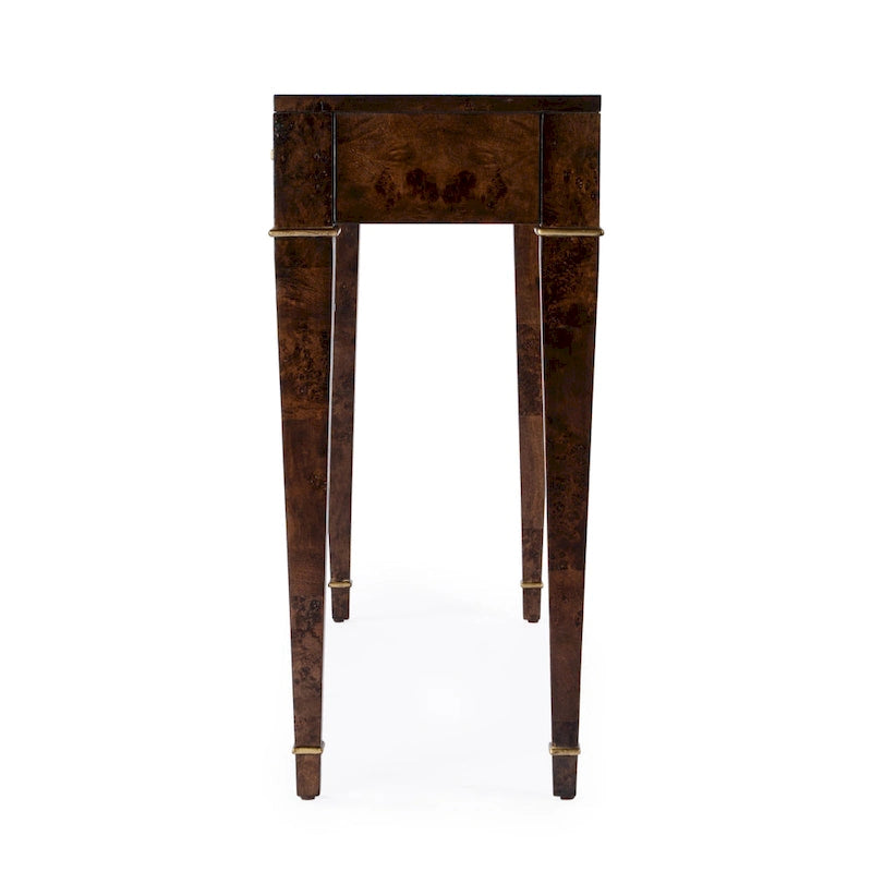 Consolle in radica con 2 cassetti, 117 cm