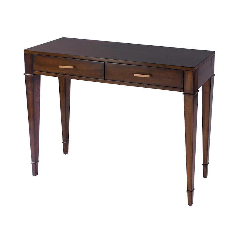 Consolle in radica con 2 cassetti, 117 cm