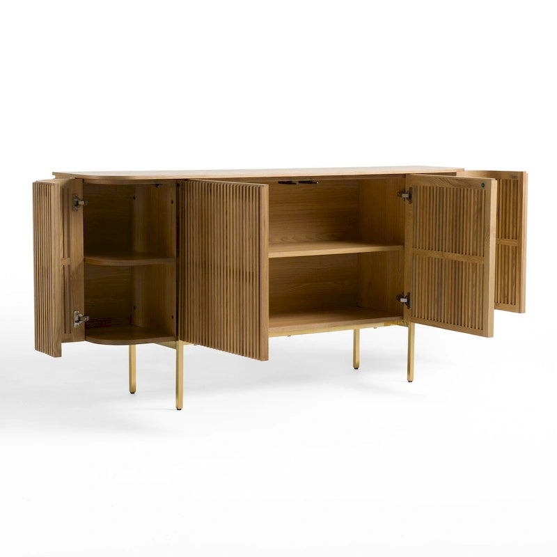 Credenza Sandy in frassino naturale e moderno