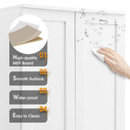 Mobiletto contenitore con due ante per bagno - 23.30L * 16.90W * 71.20H