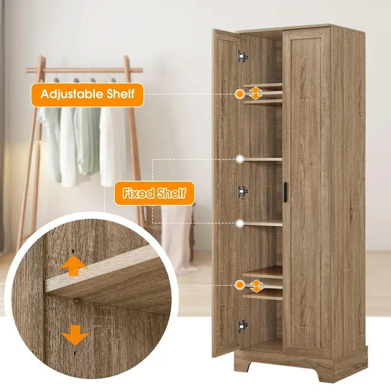 Mobiletto contenitore con due ante per bagno - 23.30L * 16.90W * 71.20H