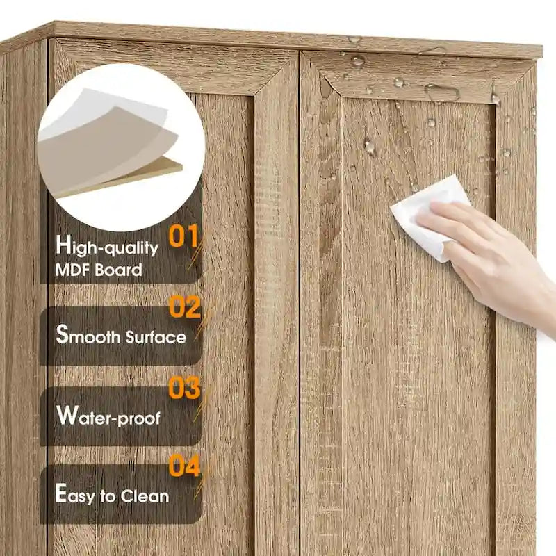 Mobiletto contenitore con due ante per bagno - 23.30L * 16.90W * 71.20H