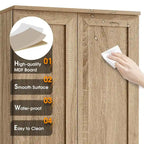 Mobiletto contenitore con due ante per bagno - 23.30L * 16.90W * 71.20H